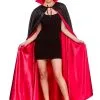 Adult Deluxe Satin Vampire Cape With Collar -Costumes Sales AC 9409 rs