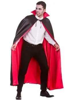 Adult Deluxe Satin Vampire Cape With Collar -Costumes Sales AC 9409 rs 02