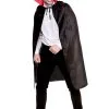Adult Size Halloween Vampire Cape With Collar 1 Adult Size Halloween Vampire Cape With Collar -Costumes Sales AC 9411 rs