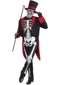 Mens Mr Bone Jangles Skeleton Costume