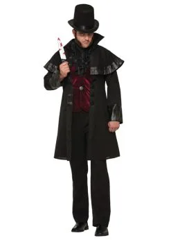 Mens Halloween Gothic Victorian Jack The Ripper Costume