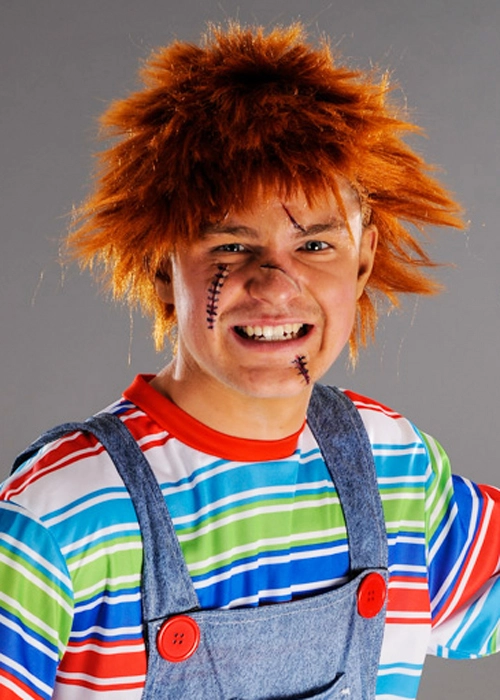 Mens Chucky Style Messy Ginger Wig 3 Mens Chucky Style Messy Ginger Wig