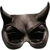Adult Black Devil Half Face Mask