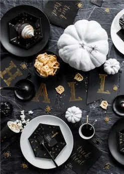 Black And Gold Halloween Party Bunting Banner 7 Black And Gold Halloween Party Bunting Banner -Costumes Sales HALLDEC979 rs 02