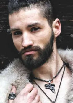 Dark Wolf Pendant Pewter Necklace 9 Dark Wolf Pendant Pewter Necklace -Costumes Sales P833 dark wolf rs 03