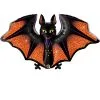 Large Halloween Glitzy Bat Uninflated Helium Balloon