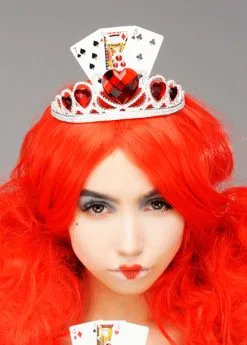 Queen Of Hearts Style Fancy Dress Playing Card Tiara 7 Queen Of Hearts Style Fancy Dress Playing Card Tiara -Costumes Sales ST837 playing card tiara 02