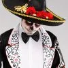 Adult Black Day Of The Dead Sombrero Hat 2 Adult Black Day Of The Dead Sombrero Hat -Costumes Sales ST905 day of the dead sombrero