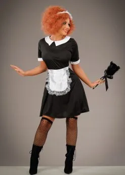Rocky Horror Maid Style Magenta Costume -Costumes Sales adult rocky horror maid outfit 02