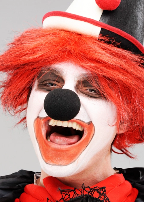 Halloween Scary Clown Black Sponge Nose 3 Halloween Scary Clown Black Sponge Nose