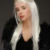 Womens Rhaenyra Style Dragon Princess Blonde Wig -Costumes Sales blonde dragon princess wig