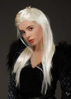 Womens Rhaenyra Style Dragon Princess Blonde Wig 7 Womens Rhaenyra Style Dragon Princess Blonde Wig -Costumes Sales blonde dragon princess wig 02
