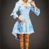 Womens Halloween Gothic Blue Victorian Doll Costume -Costumes Sales blue victorian doll costume