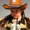 Kids Walking Dead Style Brown Sheriff Hat 2 Kids Walking Dead Style Brown Sheriff Hat -Costumes Sales boys walking dead sheriff hat