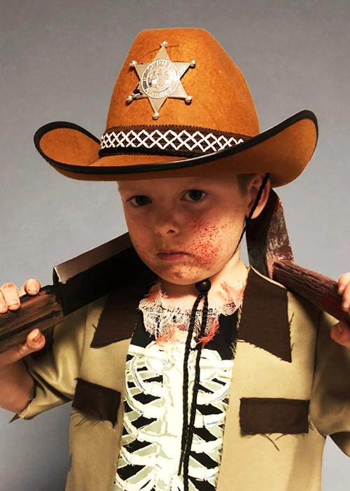 Kids Walking Dead Style Brown Sheriff Hat 3 Kids Walking Dead Style Brown Sheriff Hat
