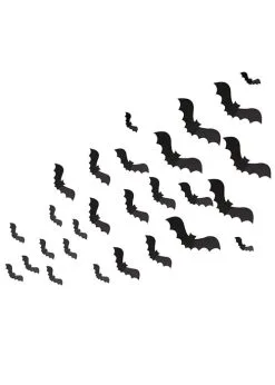 Halloween Gothic Black Bat Wall Decorations Pack 30 -Costumes Sales brew 103 rs 01