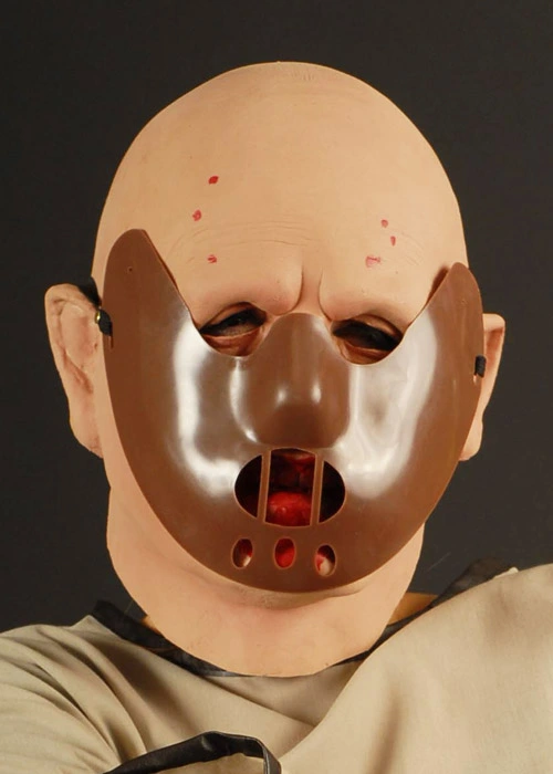 Halloween Brown Plastic Hannibal Mask 4 Halloween Brown Plastic Hannibal Mask - Image 2