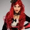 Womens Halloween Long Red Wavy Wig 1 Womens Halloween Long Red Wavy Wig -Costumes Sales burgundy vampire wig a2722