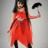 Kids Beetlejuice Style Lydia Red Bride Costume -Costumes Sales childrens red beetlejuice bride costume
