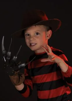 Kids Size Red And Black Striped Freddy Shirt -Costumes Sales childs freddy krueger top 02