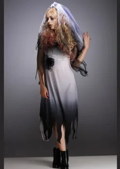 Teen Halloween Dead Zombie Bride Costume -Costumes Sales corpse bride teen costume 02