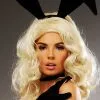 Womens Gothic Black Velvet Bunny Ears 2 Womens Gothic Black Velvet Bunny Ears -Costumes Sales deluxe black bunny ears A2868