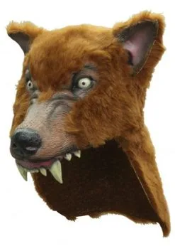 Deluxe Brown Werewolf Mask Headpiece 7 Deluxe Brown Werewolf Mask Headpiece -Costumes Sales deluxe brown wolf mask headpiece 02