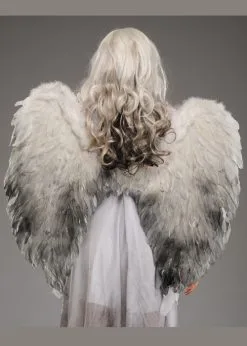 Halloween Gothic Fallen Angel Large Feather Wings 7 Halloween Gothic Fallen Angel Large Feather Wings -Costumes Sales dirty angel wings 02