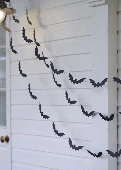 Halloween Black Bat Garland Bunting 3 Halloween Black Bat Garland Bunting