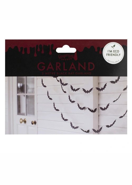 Halloween Black Bat Garland Bunting 5 Halloween Black Bat Garland Bunting - Image 3