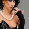Rocky Horror Style Frank N Furter Black Fingerless Gloves -Costumes Sales frank n furter fingerless gloves