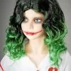 Childrens The Joker Style Long Green Wavy Wig -Costumes Sales girls curly green joker wig