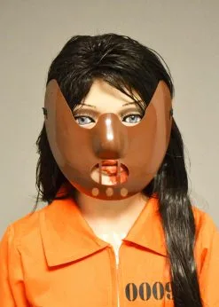 Kids Hannibal Style Orange Prisoner Girl Costume -Costumes Sales girls hannibal costume 02
