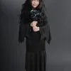 Childrens Size Halloween Morticia Style Costume