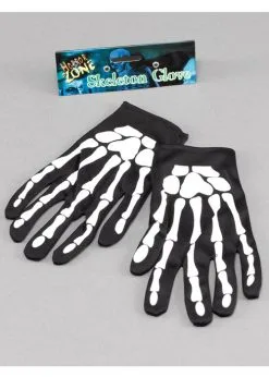 Adult Size Gothic Skeleton Gloves