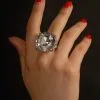 Halloween Gothic Bride Jewel Ring 2 Halloween Gothic Bride Jewel Ring -Costumes Sales gothic bride jewel ring