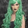 Womens Gothic Green Curly Desire Wig -Costumes Sales gothic curly green desire wig