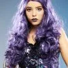 Womens Gothic Long Dark Purple Evil Mermaid Wig -Costumes Sales gothic mermaid purple wig