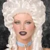 Ladies Gothic White Baroque Wig -Costumes Sales gothic white baroque wig
