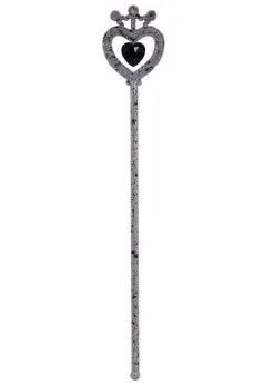 Zombie Prom Queen Grey Glitter Sceptre Evil Fairy Wand -Costumes Sales grey glitter zombie wand 02