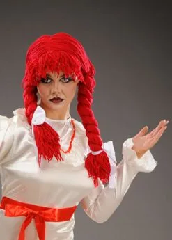 Halloween Annabelle Style Red Rag Doll Wig 9 Halloween Annabelle Style Red Rag Doll Wig -Costumes Sales halloween red rag doll wig 42233 03
