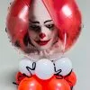 Inflated Scary Clown Halloween Balloon Centrepiece -Costumes Sales horror clown halloween balloon centrepiece