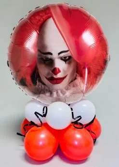 Inflated Scary Clown Halloween Balloon Centrepiece