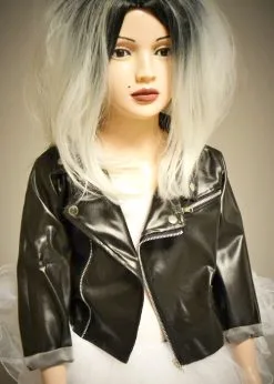 Childrens Bride Of Chucky Style Black Jacket -Costumes Sales kids bride of chucky jacket 02