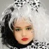 Childrens Cruella De Vil Style Dalmatian Hair Bow 2 Childrens Cruella De Vil Style Dalmatian Hair Bow -Costumes Sales kids cruella dalmatian hair bow