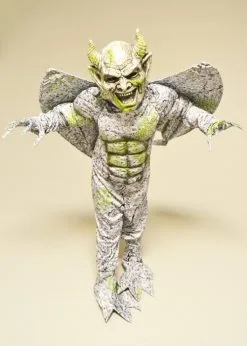 Kids Size Gothic Grey Winged Gargoyle Costume