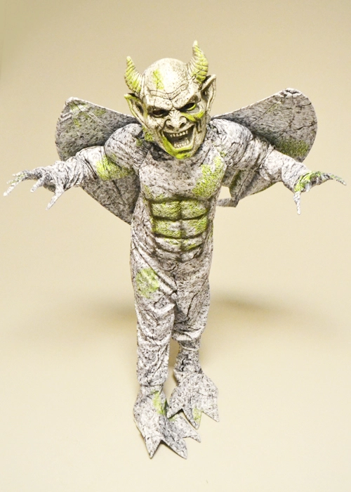 Kids Size Gothic Grey Winged Gargoyle Costume 3 Kids Size Gothic Grey Winged Gargoyle Costume