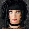 Womens Gothic Black Curly Ghost Doll Wig