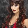 Ladies Gothic Red Curly Vixen Wig -Costumes Sales ladies red gothic vixen wig