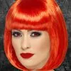 Ladies Gothic Red Partyrama Bobbed Wig -Costumes Sales ladies short red gothic devil wig